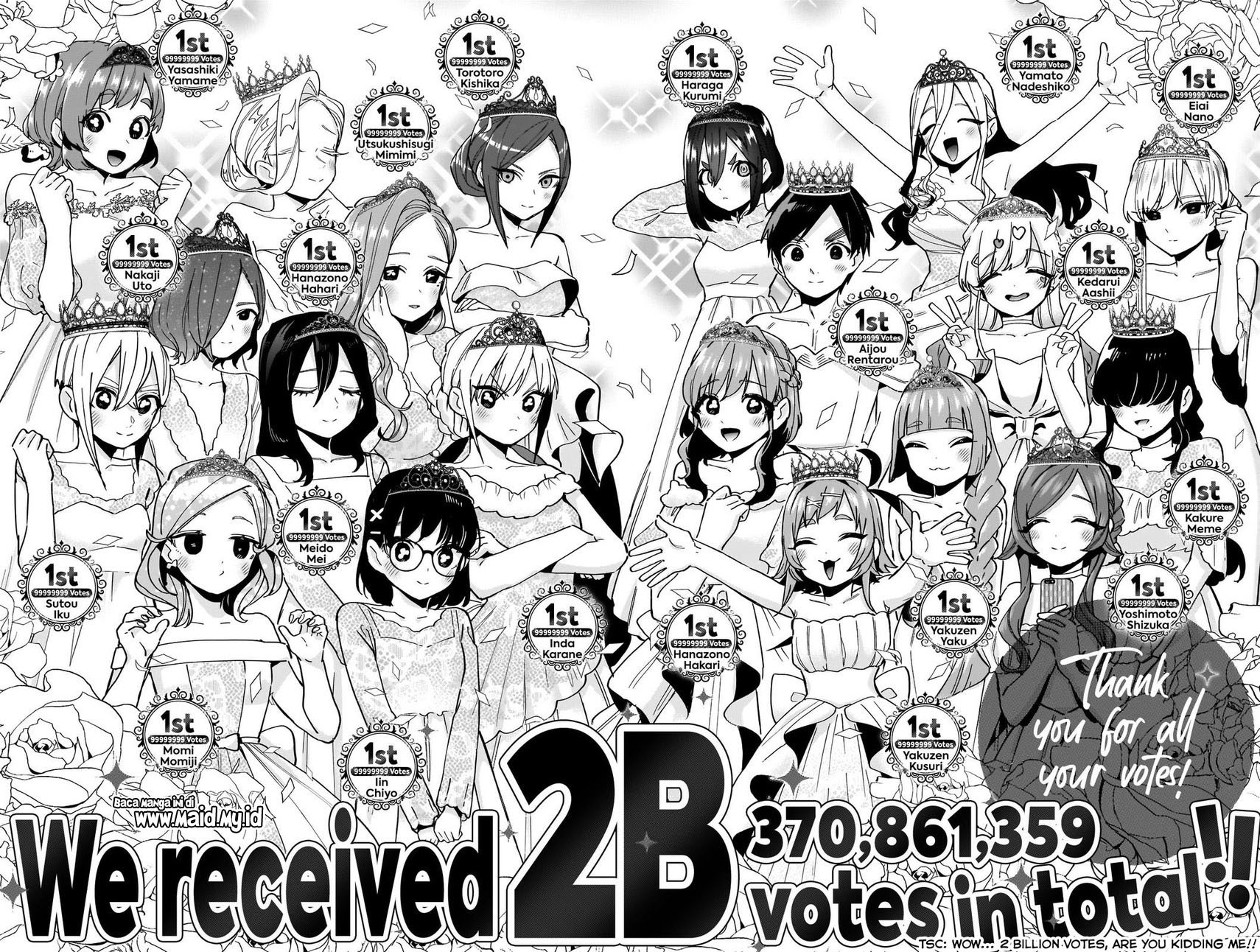 Kimi no Koto ga Dai Dai Dai Dai Daisuki na 100-ri no Kanojo chapter 100